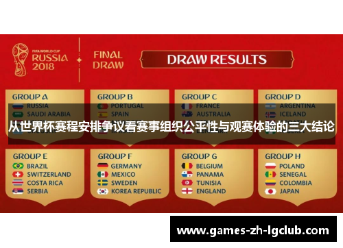 从世界杯赛程安排争议看赛事组织公平性与观赛体验的三大结论